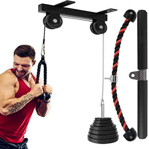 Senshi Japan Ceiling Mounted Pulley Cable Machine, Versatile Strength Training Option, Heavy Duty Steel, Ceiling Mounted Cable Machine, Easy Installation & Setup, Hold Upto-250 kg