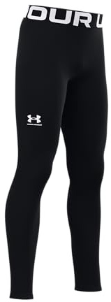 Under Armour Boys ColdGear Armour Baselayer Leggings , Black (001)/White , X-Large