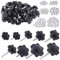 Mardatt 45 Set di manopole M4 M6 M8 Star Manopole a vite a mano con filettatura maschio e metrica manopola di serraggio con dadi esagonali in acciaio inox 304 e kit di rondella piatta