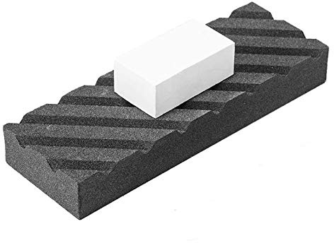 KOKSII de Piedras para Aplanar Gruesas/Finas de Grano Doble - Aplanador de Piedras de Afilar - Fijador de Piedra de Afilar Ranuras
