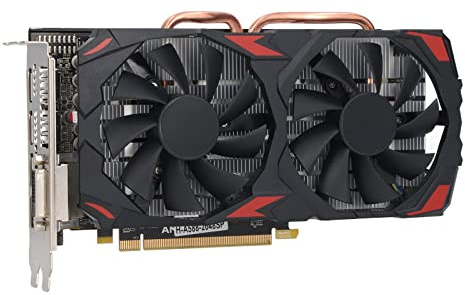 RX 580 8-GB-Grafikkarte für Leises und Effizientes Computerspielen mit Zwei Lüftern (580 8G D5)
