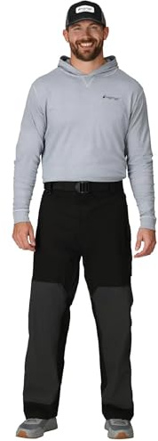 FROGG TOGGS Mens Pilot Ii Guide Pant Pro Advantage Bib, Black/Charcoal, Medium US