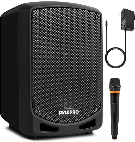 Pyle PA Musikbox, Partybox, Tragbare Karaoke Maschine mit Mikrofon, Party Lautsprecher mit Bluetooth, Sound Anlage 6,5'' Subwoofer, PA Anlage Komplettset, Karaoke Set LED-Akku-Anzeige, MP3/USB/SD 600W