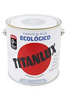 Titanlux Esmalte Al Agua Titanlux Ecológico Satinado 2, 5 L, 509 Gris Perla