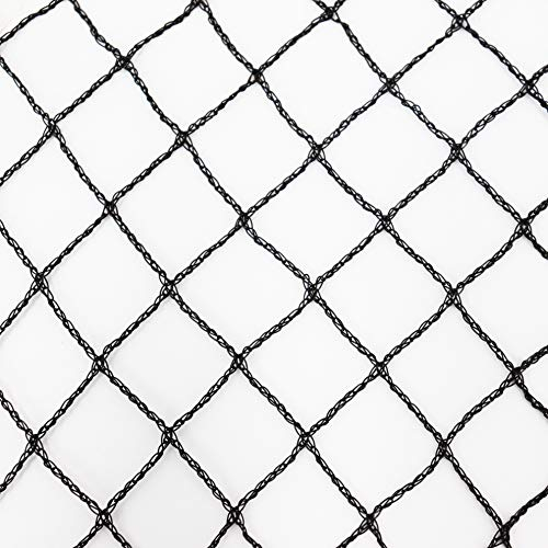 Aquagart® Teichnetz Vogelschutz 20mm x 20mm Maschenweite I Pool Laubnetz schwarz I Obstbaumnetz feinmaschig I Beet Netz stabil I Silonetz I Fischteichnetz Reiherschutz I(12m lang, 10m breit schwarz)