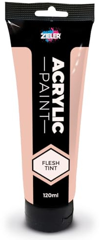 Zieler Peinture acrylique de qualité supérieure 120 ml (teinte chair)