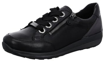 ara Damen Osaka Sneaker, SCHWARZ,ANTHRAZIT, 36 EU Weit