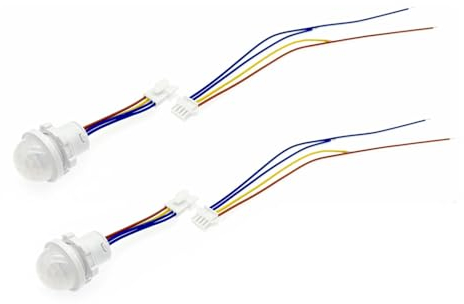 JZK 2X AC 110-220V Module capteur Mouvement PIR capteur Mouvement Infrarouge détecteur Interrupteur pour éclairage LED capteur pir pour plafonnier/Downlight, Module capteur de lumière
