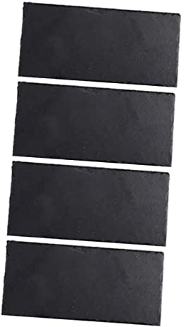IMIKEYA 4 Stück Teller aus Stein sushi platte sushi teller schiefertafeln Sushi-Platte pallets palleten ablage palet Multifunktion Speiseteller Käse Tablett Lebensmittel Schiefer Schiefer