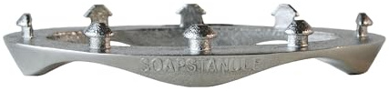SoapStandle Bar Soap Gripper: Eco-Luxury, Rust-Resistant Stainless Steel Soap Holder for Bath and Showers, No Goo or Mess Soap Saver, 1pc