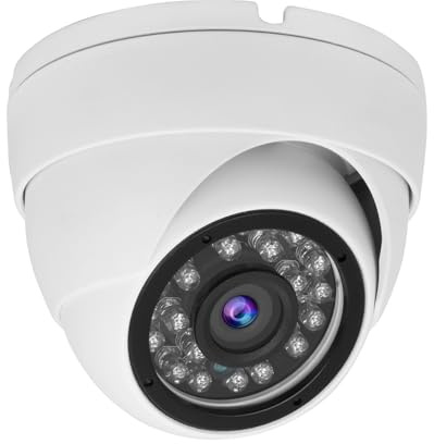 Vonnision Telecamera CCTV analogica da 2 MP 1080p 4 in 1 (TVI/AHD/CVI/960H Analog) Telecamere di sicurezza a cupola per esterni e interni, obiettivo 2,8 mm, ICR, 24 LED, visione notturna IR