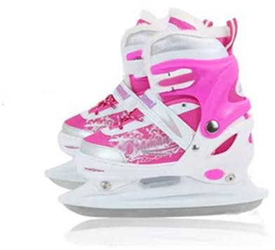 Justerbar skridskoåkning, unisex iskejtar, konståkning skridskor, junior konstlöparskateboards, snabbsnörningssystem push-låsspänne, justerbara 4 storlekar, för nybörjare och avancerade