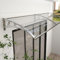 Vordach für die Haustür, Regenschutz, transparent, Polycarbonat-Überdachung mit Aluminiumrahmen, Terrasse, Veranda, Vordach für Regenschutz, Fenster, Garten, Vordächer, 100 x 130 cm
