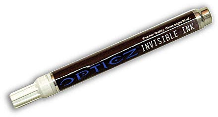 Opticz Blacklight Reactive Invisible Blue Ink All Purpose UV Marker