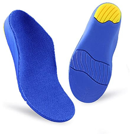 Enfants Orthèse Semelle Intérieure Enfants Inserts Athlétiques pour Pieds Plats Arche Support Talon Coussin Pied Douleur Plantar Fasciite Soulagement 33-35