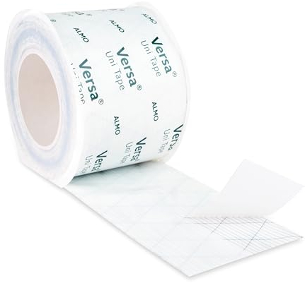 ALMO 6x Flexibles Klebeband für Innen und Außen (100mm x 25m) Klebeband für Dampfbremsen Dampfsperren und Unterspannbahnen, Reißfeste Abdeckfolie für das dauerhafte luft- und winddichte Verkleben