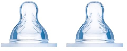 MAM Sauger Größe 3 im Doppelpack, Flaschensauger (Durchflussrate schnell), weicher Trinksauger passend für alle MAM Flaschen/Trainer, ab 6+ Monate (Packung mit 2)