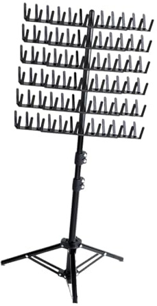 Milageto Support de Tressage de Cheveux pour Tresser les Cheveux, Présentoir de 144 Chevilles, Support de Support d'Extension de Cheveux, Support de Tresse, Noir