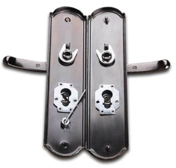 QUXVUIS 1 paio di maniglie per porte di sicurezza con leva di ingresso per domestico esterno interno pannello di ricambio universale accessorio per appartamento