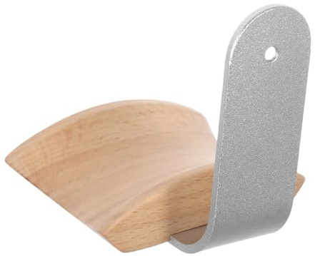 Hemobllo Supporto Cuffie da Parete in Legno e Gancio per Headset Gaming e Studio Salvaspazio Facile da Installare per Casa e Ufficio