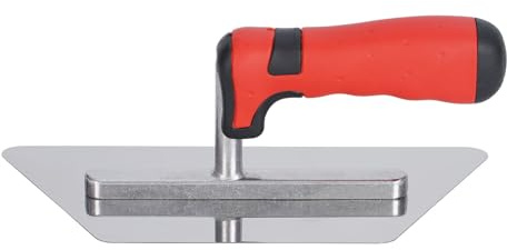 Cazzuola per intonacatura per pareti e pavimenti, finitura in acciaio inox, finitura professionale