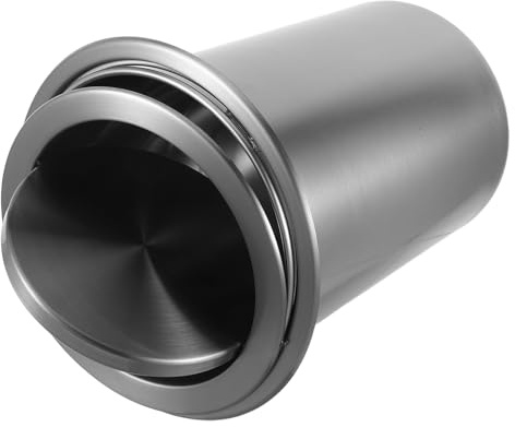 Beavorty Cubo de Basura Empotrado de Acero Inoxidable para Cocina, Juego de 3 Piezas con Tapa Abatible, Diseño Compacto Integrado para Encimera, Adecuado para Hogar, Restaurante y Oficina