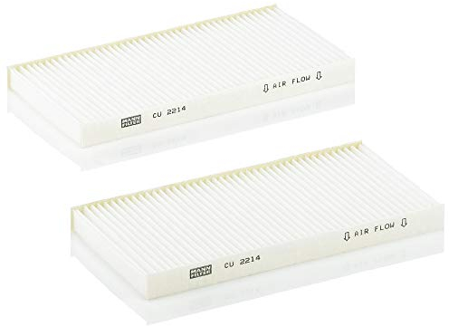 MANN-FILTER CU 2214-2 Innenraumfilter/Kabinenluftfilter (2er Set) - für Pkw + Transporter