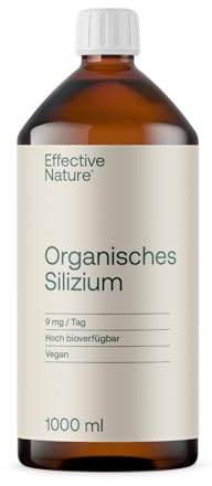Organisches Silizium flüssig - 1000 ml - Besonders hohe Bioverfügbarkeit - Mit Monomethylsilantriol - 9 mg Silizium organisch pro Tag - Einfache Dosierung