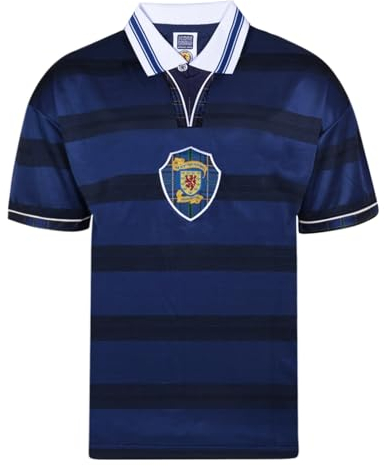 Scotland 1998 World Cup Finals Retro Shirt Navy Small Polyester