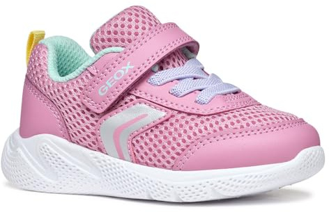 Geox B SPRINTYE Girl D - Scarpe da Ginnastica Baby - Madchen, Pink/Watersea,