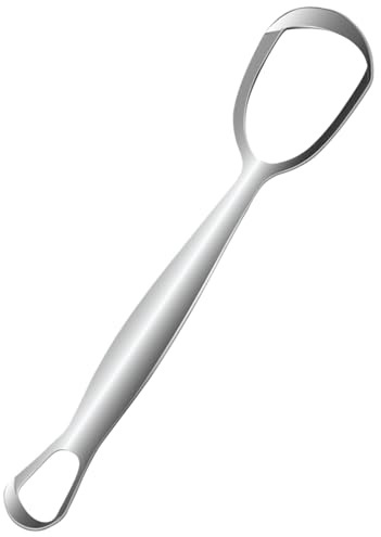 Limpiador De Lengua - Rascador de Lengua Acero Inoxidable - Cepillo de en Forma de Abanico para Combatir el Mal Aliento y Mejorar Higiene Bucal Diaria para Toda la