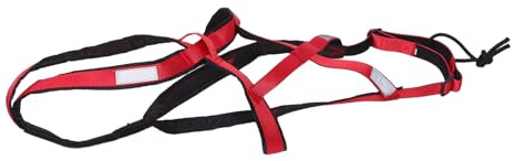 UTHCLO Arnés Ajustable para Perros de Trineo XXL Rojo, Chaleco de Nailon Resistente con Tiras Reflectantes para Correr y Tirar, Arnés para Perros Grandes de Ejercicio y Mushing