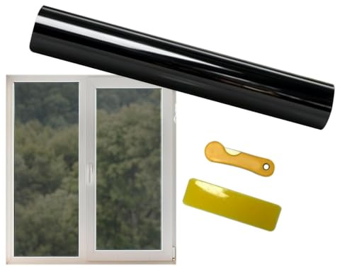 Fönsterfilm för 90x200 cm UV-blockerande solfilm med insynsavskärmning och