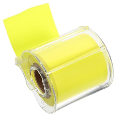 CVUTOVO Rouleaux de Notes Autocollantes Entièrement Adhésives avec Dévidoir, Notes Réutilisables à Déchirer, pour Faire des Listes de Tâches, pour l'école