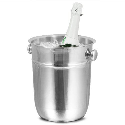 bar@drinkstuff Stainless Steel Champagne Bucket 7.5ltr Champagne & Wine Bucket, Bottle Cooler, Bottle Chiller, Ice Bucket