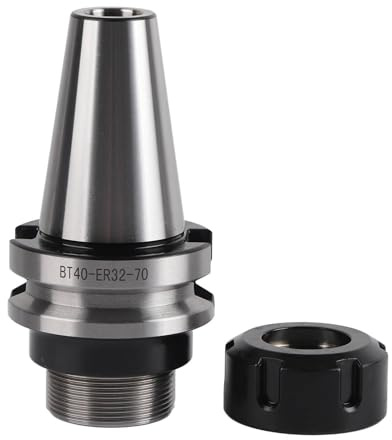 70 mm/2,8 pulgadas BT40-ER32-70 Portaherramientas de portabrocas Herramientas de torno de fresado de acero de aleación 40cr de alta precisión para fresadoras CNC