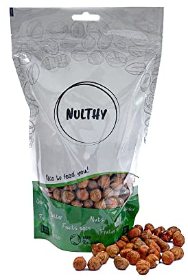 NULTHY - 1KG Avellana Natural BIO - Frutos Secos Naturales - Frutos Secos BIO - Cultivo Ecológico - Sin Gluten - Vegano
