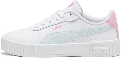 Puma Girl's Carina 2.0 Jr Sneaker, Puma White Dewdrop Pink Lilac, 4 UK