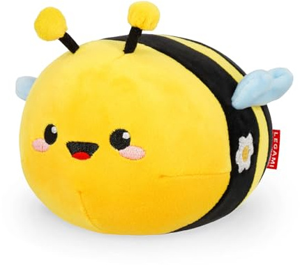 LEGAMI - Peluche Super Soft!, thème Bee, Format Mini, avec Carte d'Identité Personnalisable, Tient Debout, 14x15x12 cm