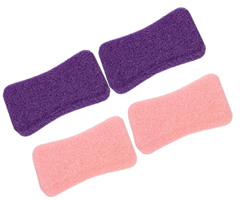 VICASKY 4pezzi Rimozione Cuticole e Scrubber Per Piedi Strumenti Per Pedicure Pomice Per Esfoliare Talloni Secchi e Rimuovere Calli Colorati