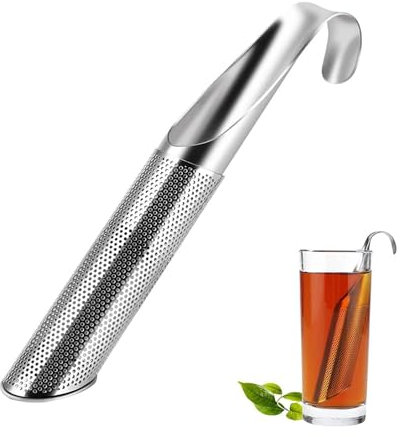 Tea Infuser - Stainless Steel Tea Infuser | Tube Tees Filter | Strainer for Teas | Stick Tube Infuser Filter for Loose Diffuser Leaf, Reusable Food Grade Fine Mesh Tea Wies Steeper