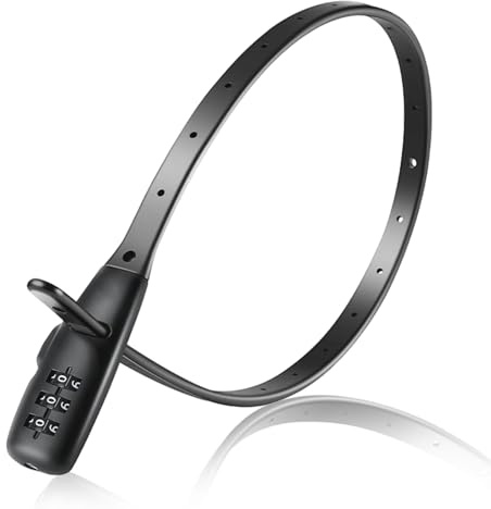 Serre-câbles antivol avec code numérique, Antivol Vélo Ultra Léger Et Compact, Serrure À Combinaison Pour Vélo, Casque Ou Ski, Câble Souple Et Résistant Pour Sécurité Maximale