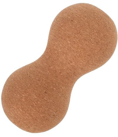 Ciieeo Masajeador Muscular de Madera de Corcho Forma de Cacahuete para Aliviar Estrés y Masaje Profundo Diseño Ergonómico de Doble Bola Color Aleatorio