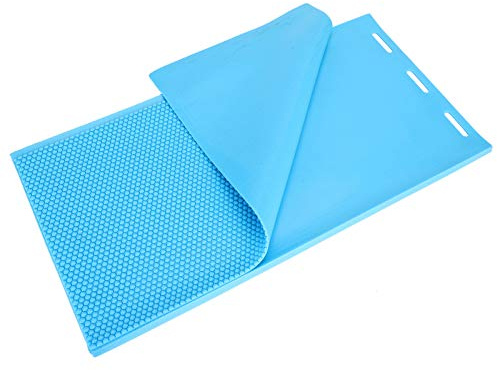 Fafeims Molde de Goma Duradero para Prensar Cera de Abejas para Suministros de Apicultura, Equipo de Apicultor Azul de 2 Piezas para Prensado de Patrones de Colmena de Gran Tamaño