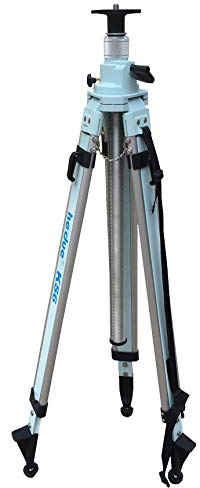 hedue® Kurbelstativ KS6 – Schweres höhenverstellbares Stativ für Laser, Laserstativ für Kreuzlinienlaser und Rotationslaser, Stativ 5/8 Zoll, 300 cm