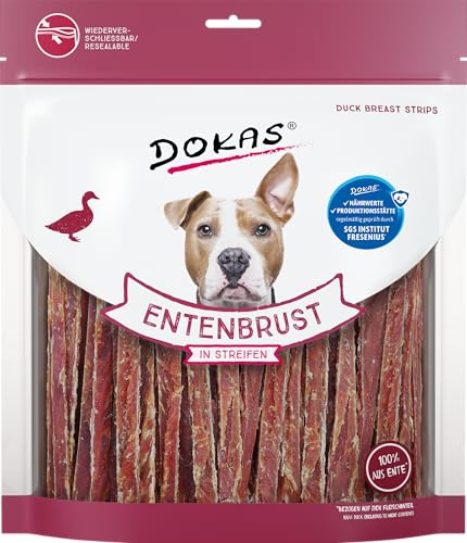DOKAS Gâteau à rayures sans céréales pour chien - En filet de canard, lot de 6 x 500g