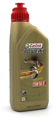 LUBRIALPHA - Olio Motore Moto 4T 15W50 | Protezione Avanzata | Performance Migliorata | Alta Viscosità | Tecnologia Power 1 | Confezione 3x1lt