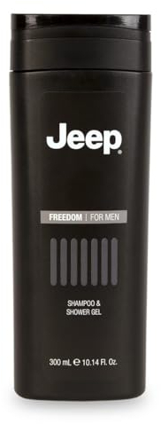 DIAMOND INTERNATIONAL JEEP | Freedom - Shampoo & Gel Doccia per Uomo, con Fragranza Aromatica e Legnosa, Sensazione di Freschezza, Made in Italy, 300 ml