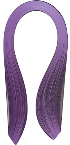 ODETOJOY 120 tiras de papel para filigrana de 5 mm, 5 mm, tiras de papel de un solo color, 1/5 pulgadas (morado)