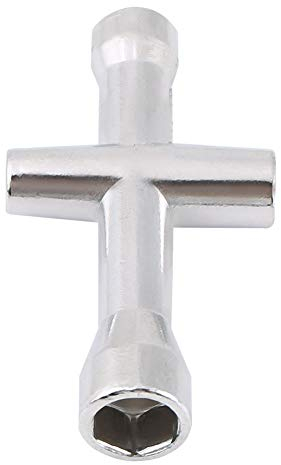SPYMINNPOO Herramientas de Ruedas de Coche RC, Modelo Multifuncional, Llaves Cruzadas, Manga de Llaves Cruzadas de Aluminio para Tornillo y Tuerca M2 M2.5 M3 M4